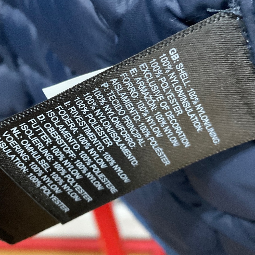 The North Face Men's Thermoball Jacket Size XL New Heron Blue TNF Slim Fit - Picture 9 of 10